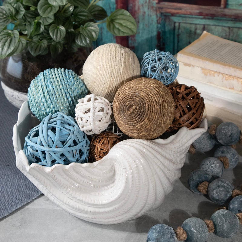 ANDALUCA Decorative Vase Filler Bag with Orbs, Balls (Aqua Blue) - Image 4